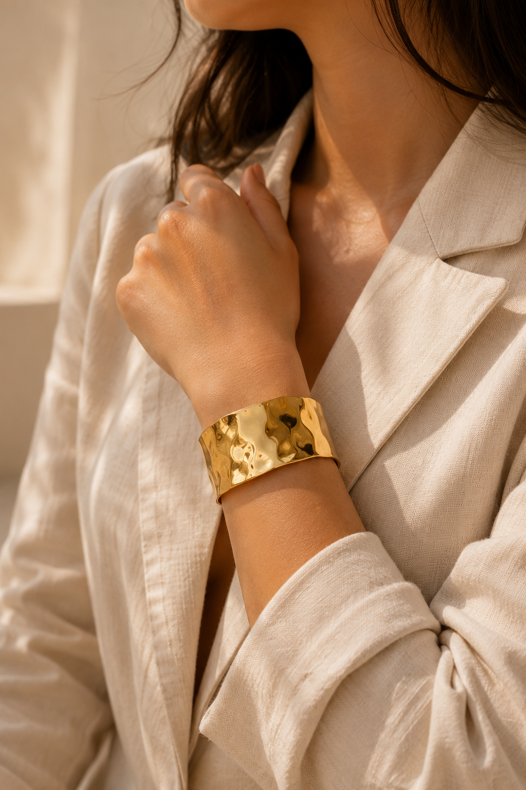 Molten Gold Statement Cuff