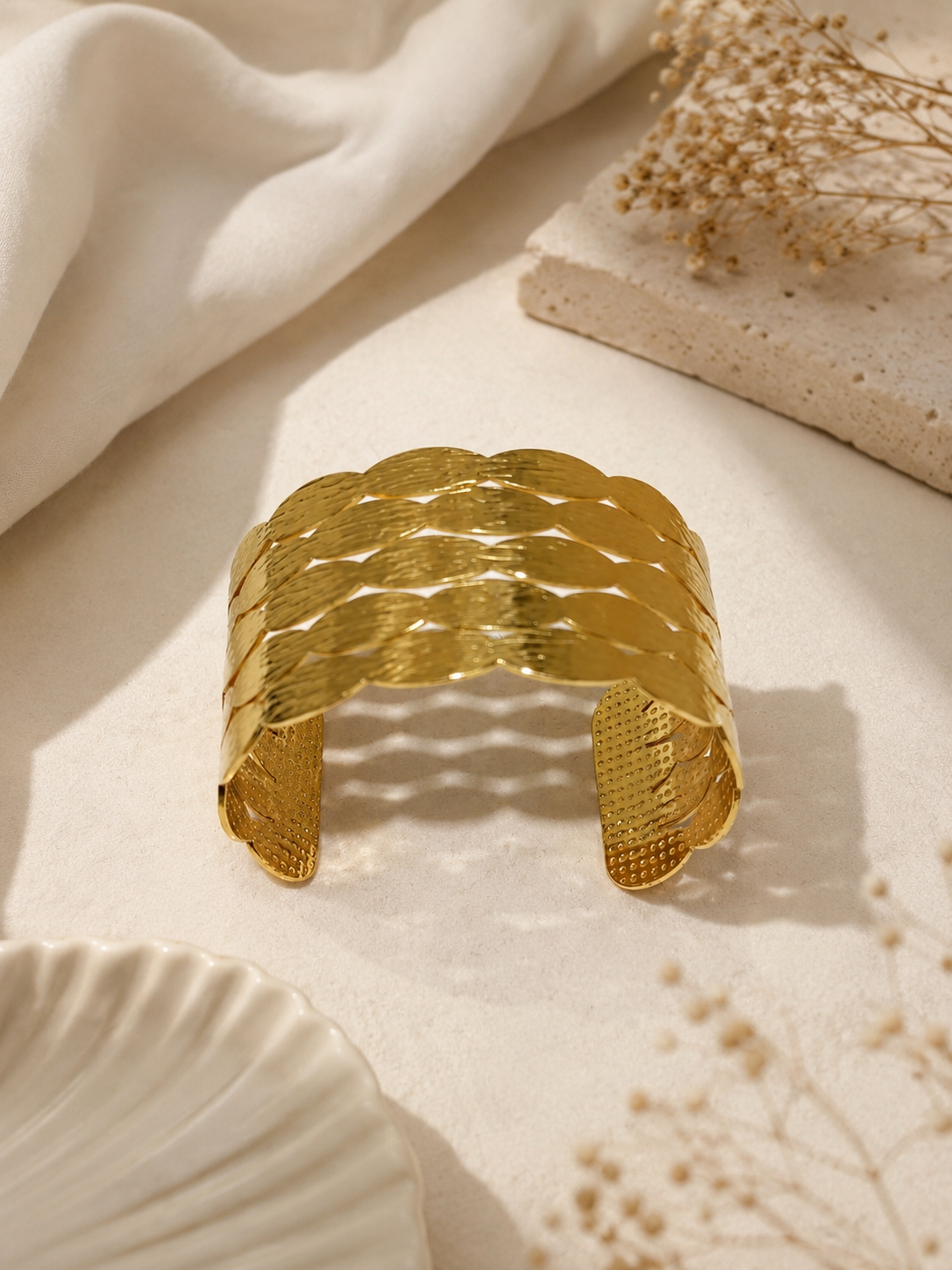 Golden Tides Statement Cuff