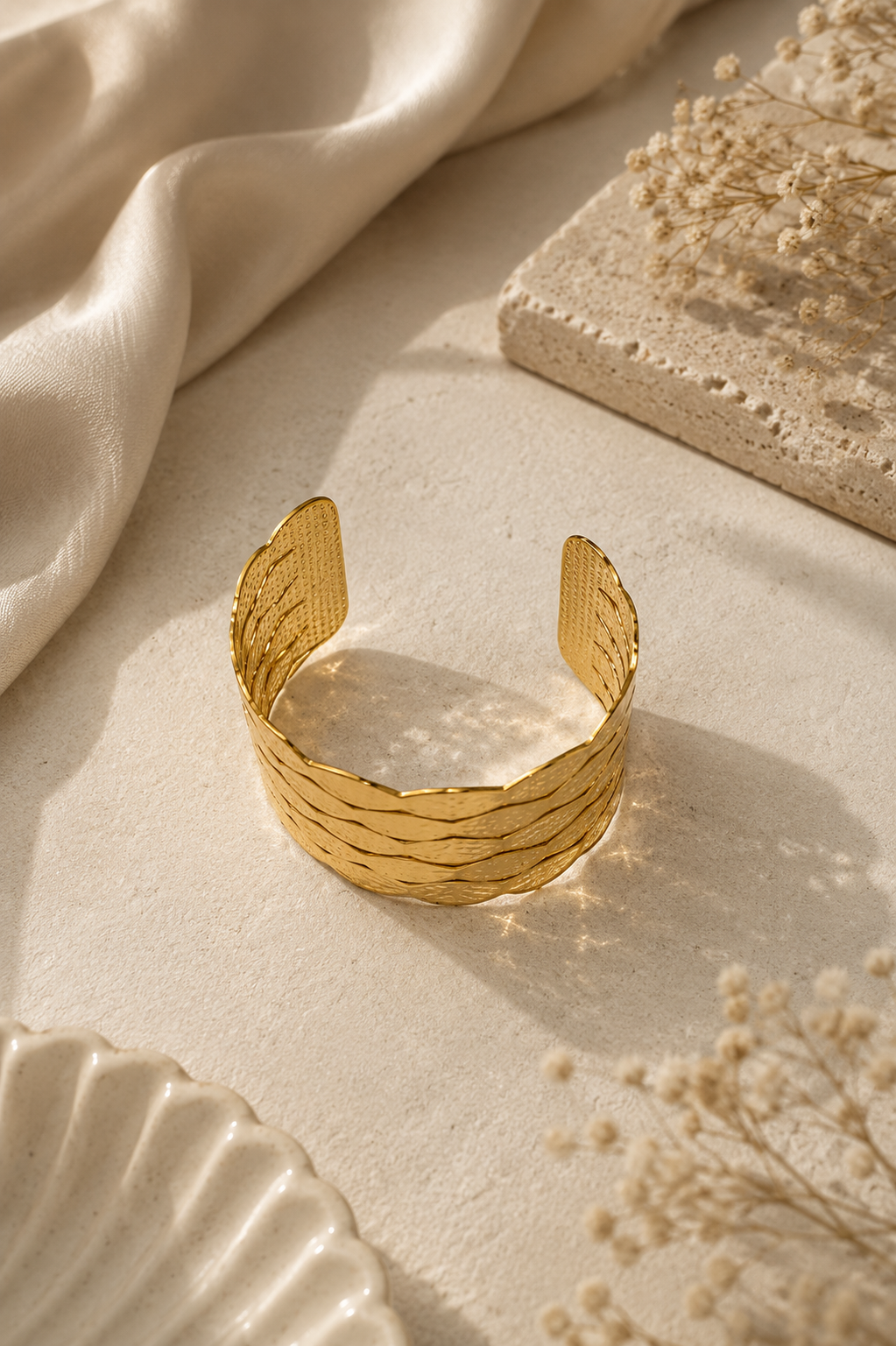 Golden Tides Statement Cuff