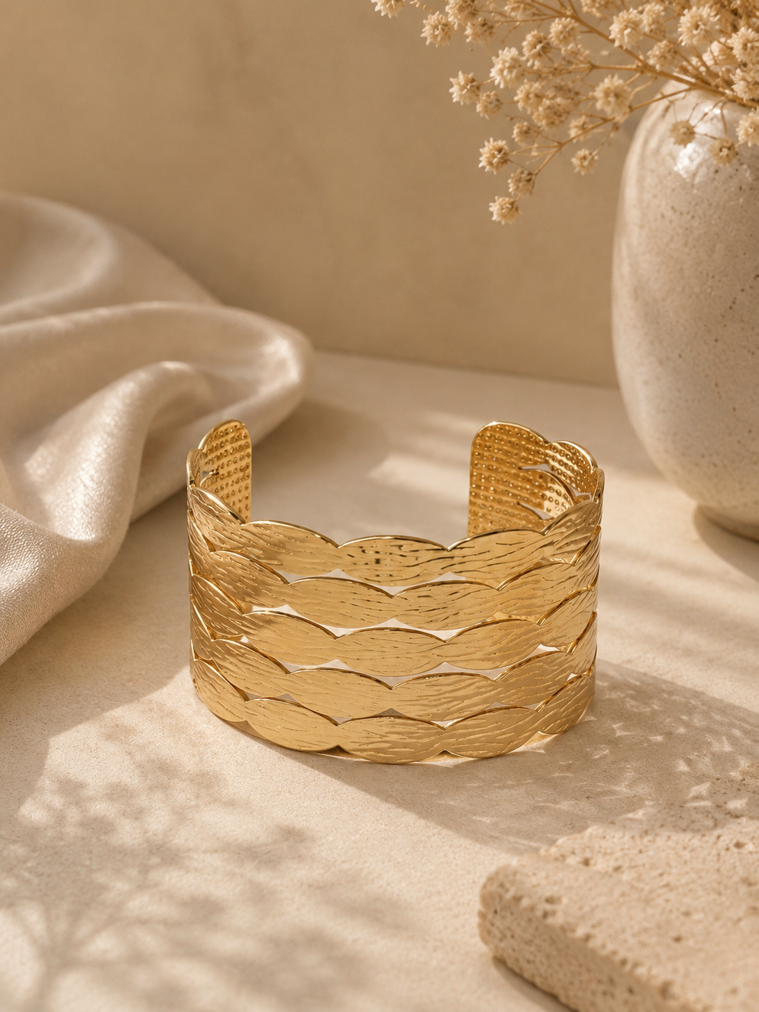 Golden Tides Statement Cuff