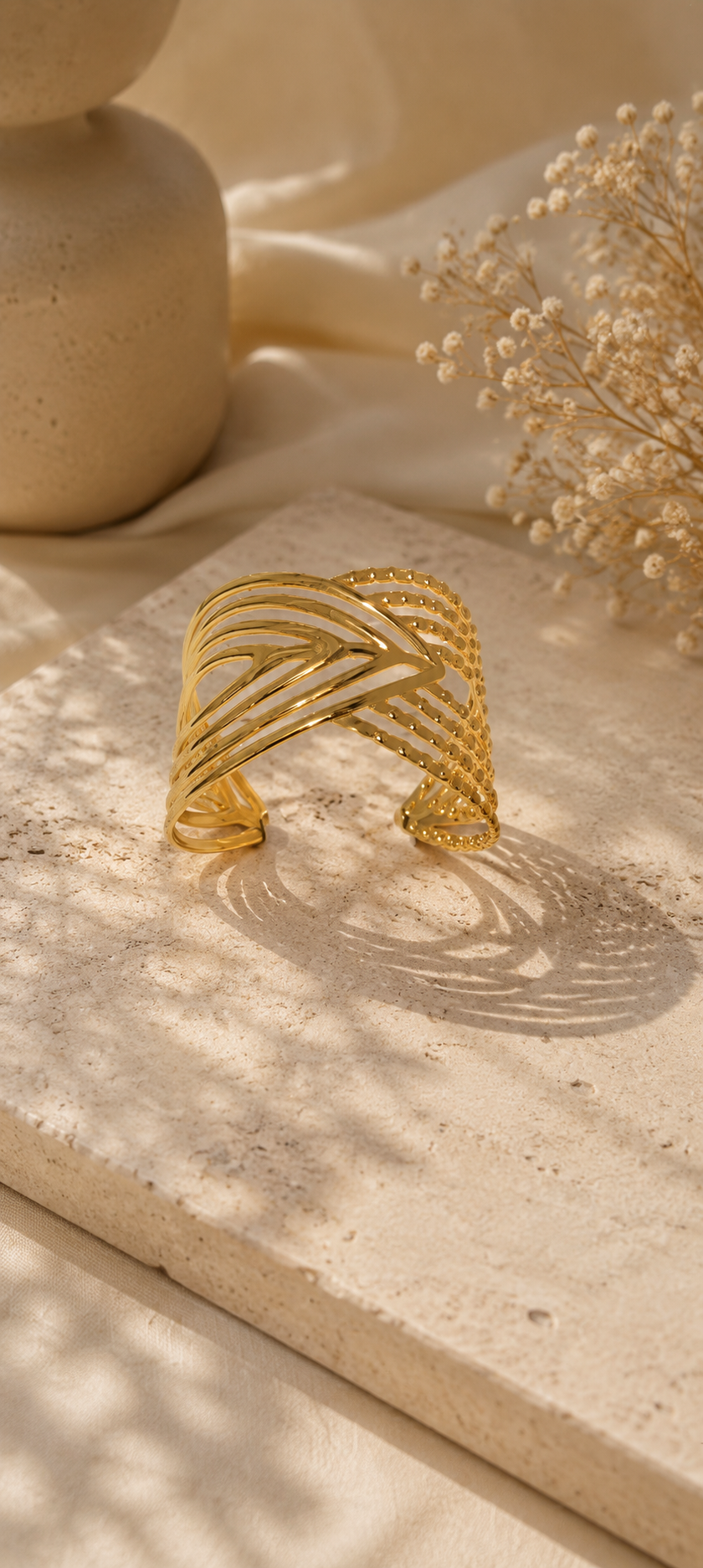 Aurora Weave Statement Cuff