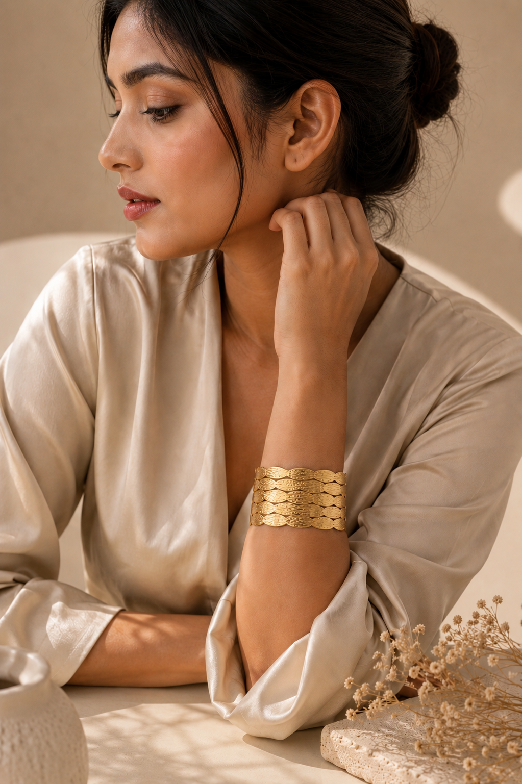 Golden Tides Statement Cuff