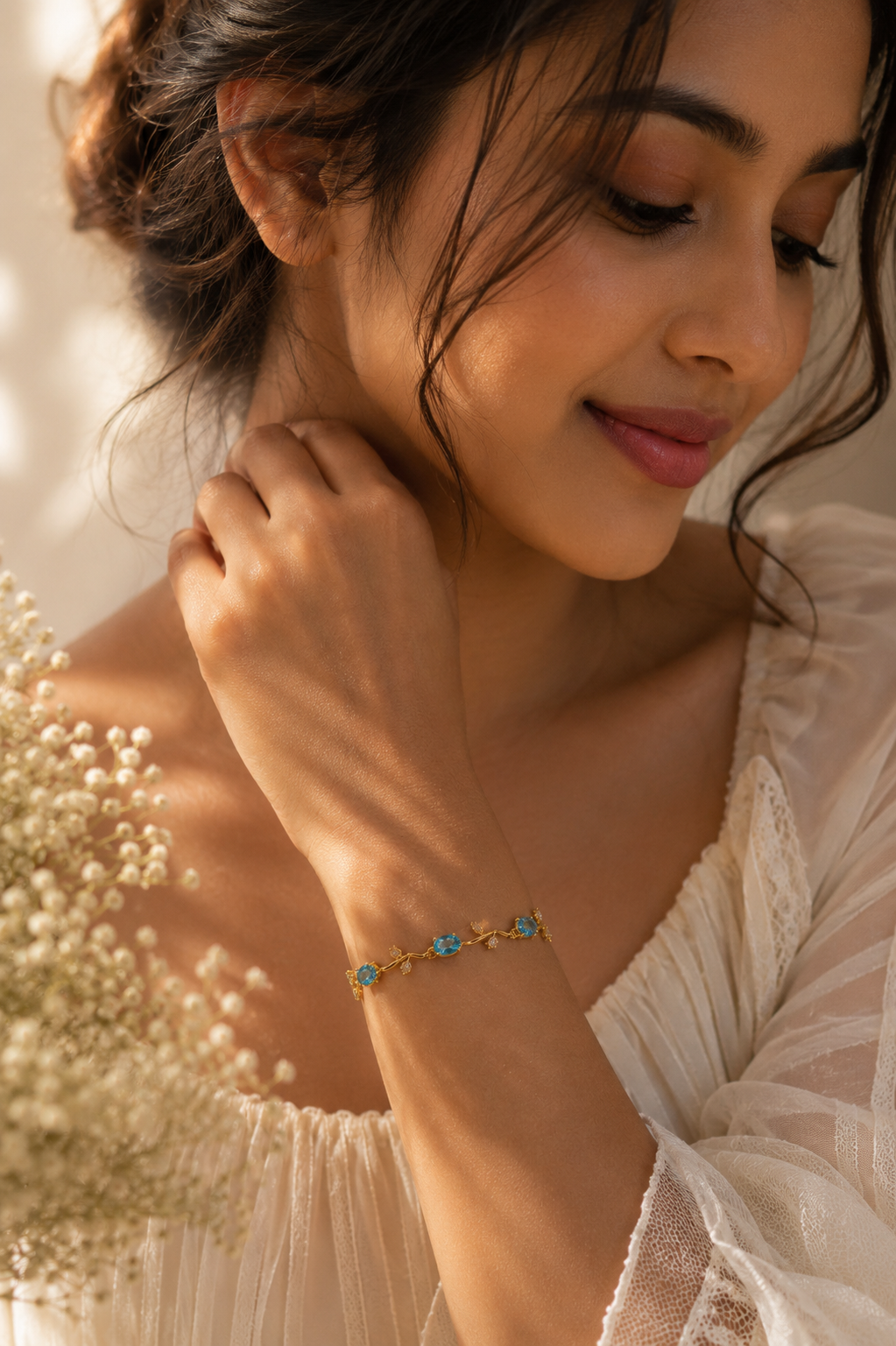 Blue Tulip Bracelet