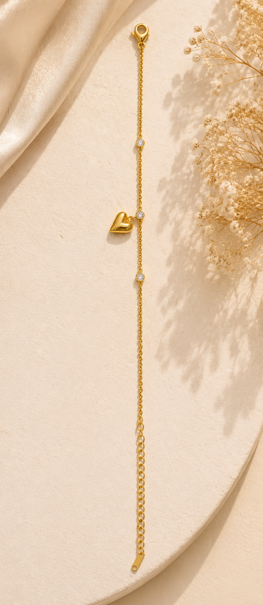 Heart Whisper Anklet