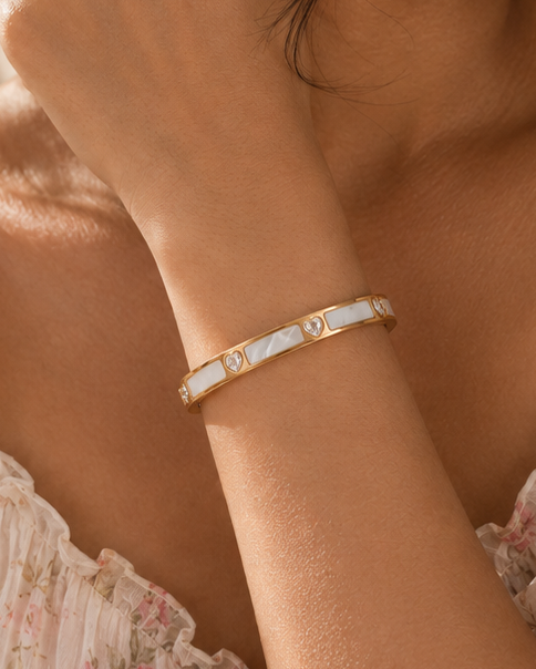 Ivory Hearts Kada