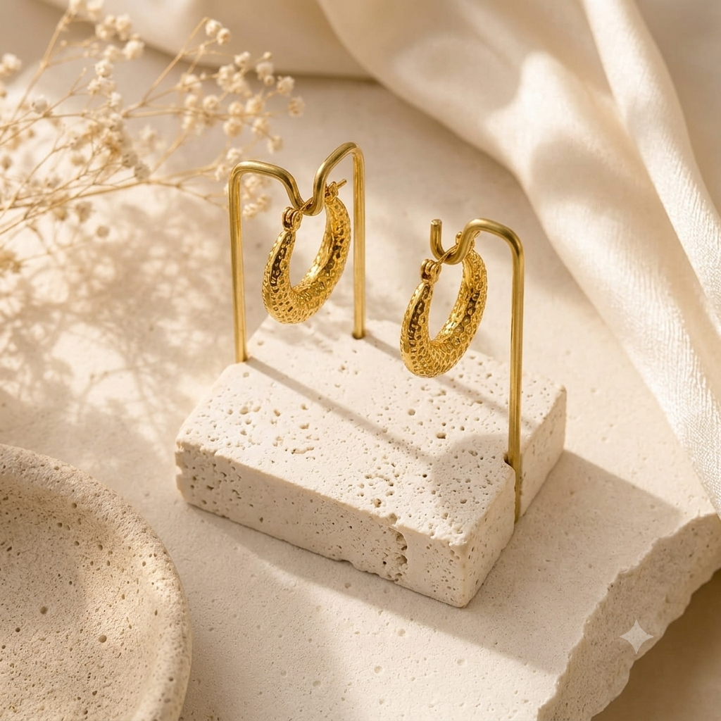 Golden Ember Hoops