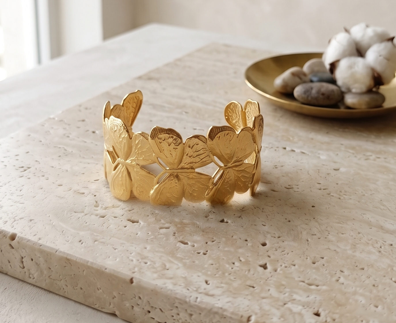 Golden Butterfly Statement Cuff