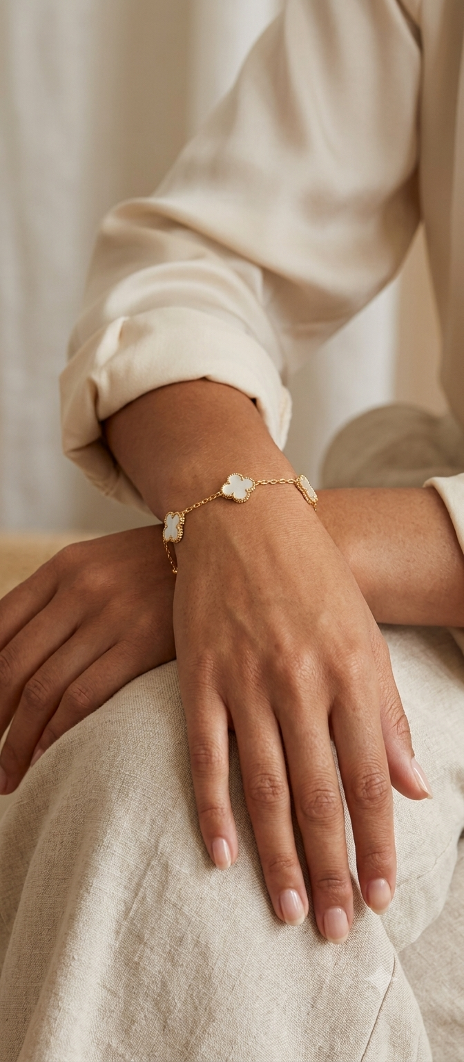 White Clover Bracelet