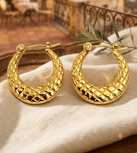 Luna Quilted Hoops