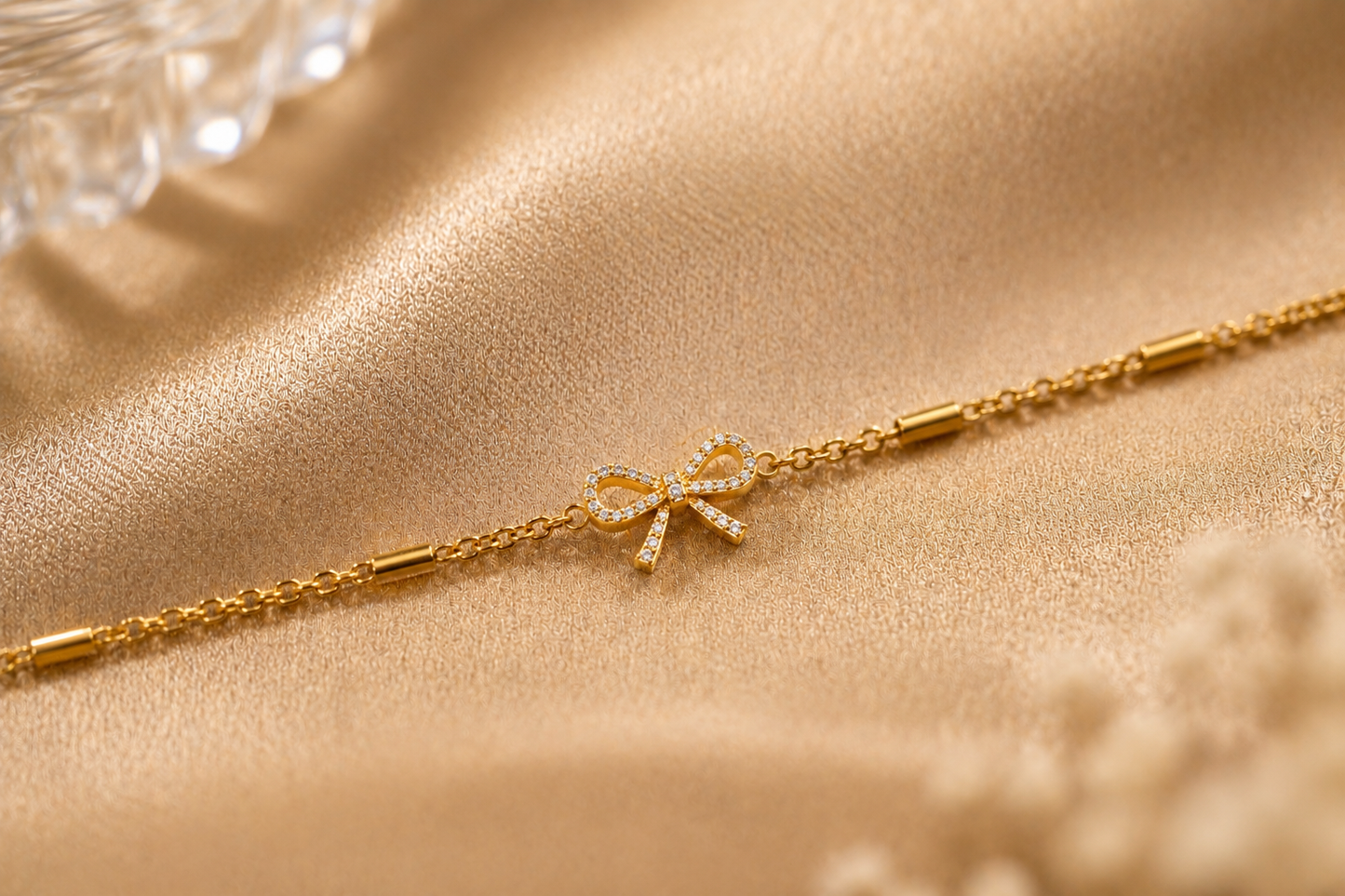 Crystal Bow Bracelet
