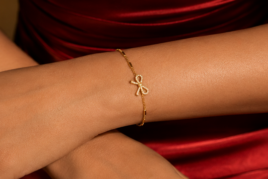 Crystal Bow Bracelet