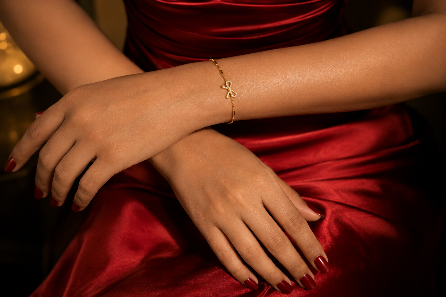 Crystal Bow Bracelet