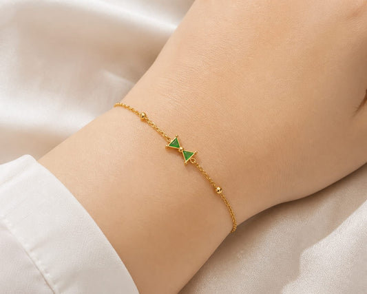Emerald Bow Bracelet