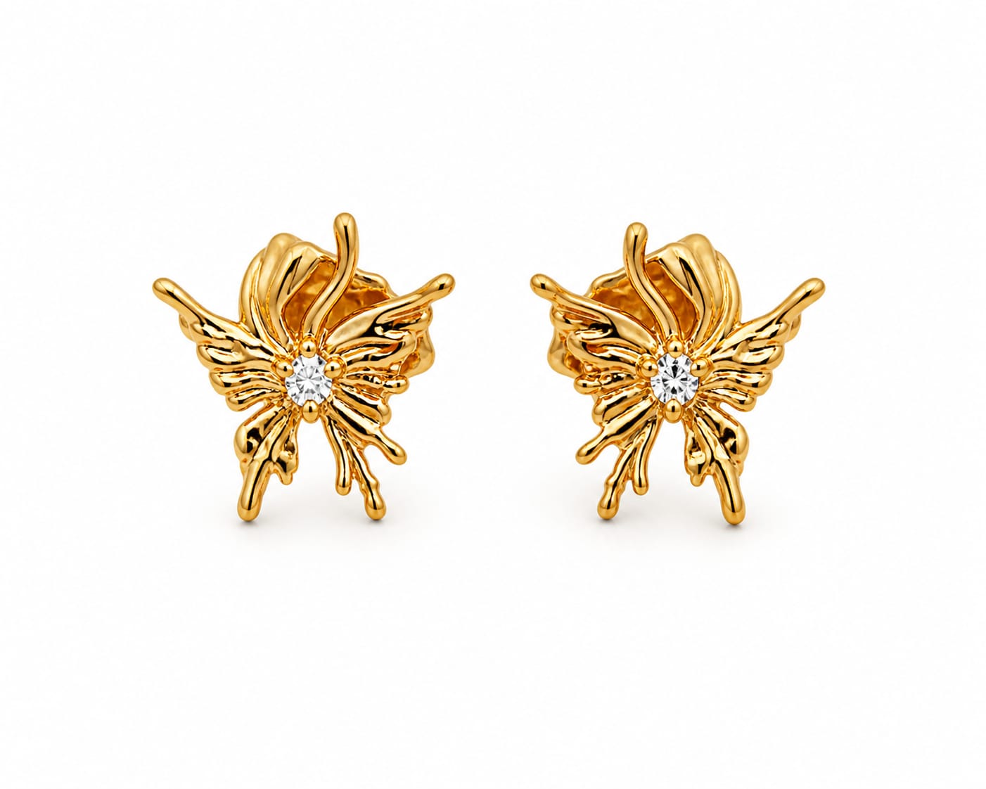 Golden Flutter Studs
