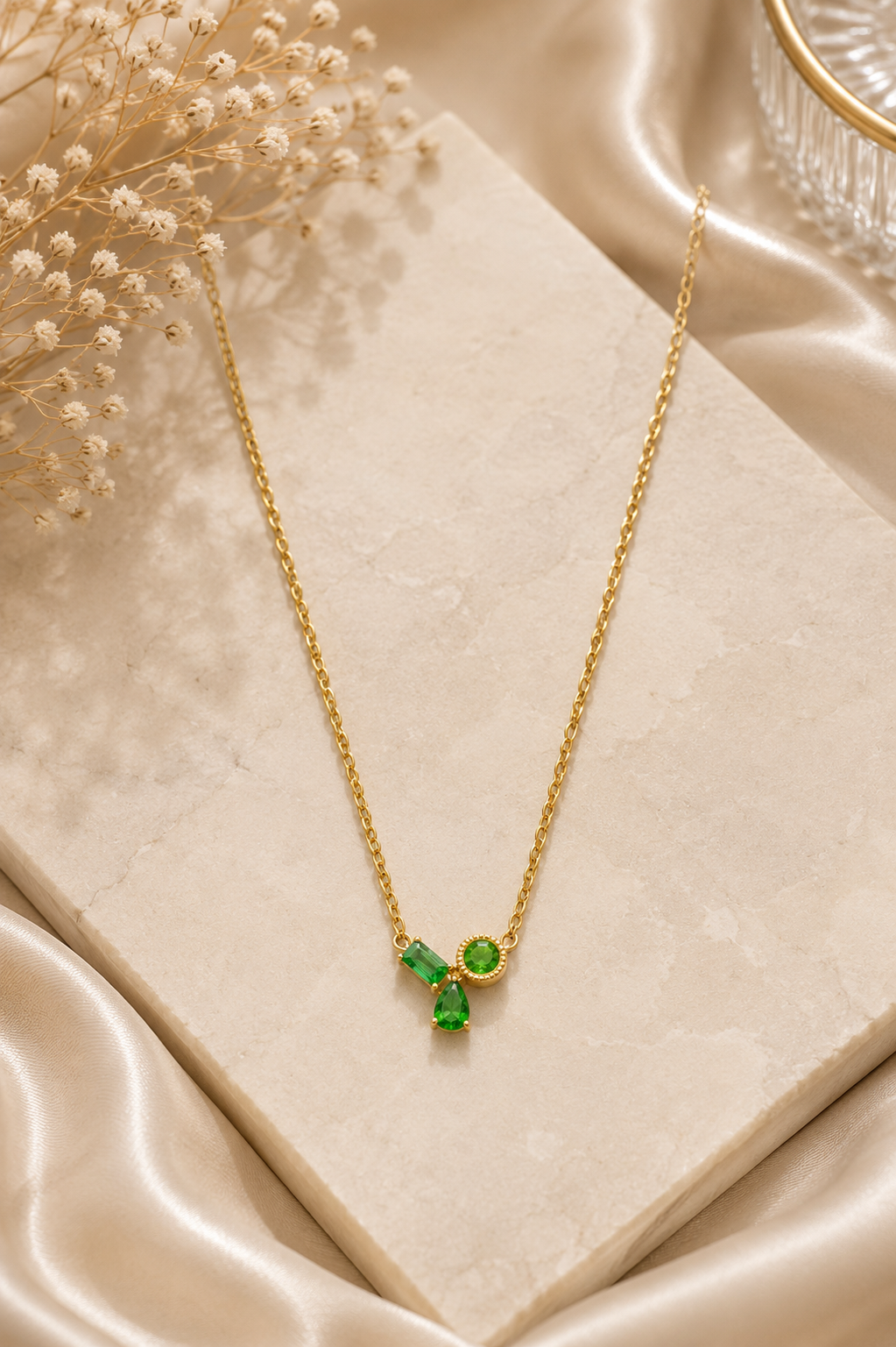 Emerald Bloom Necklace