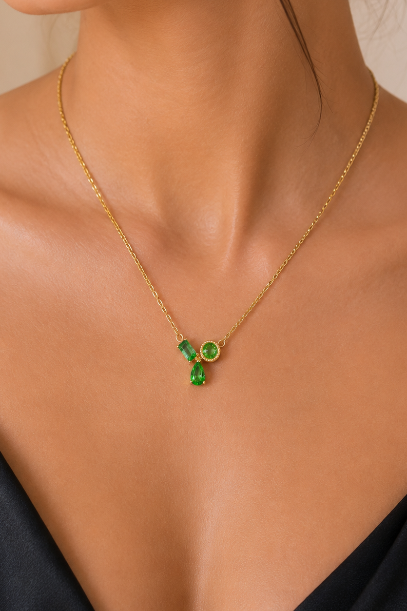 Emerald Bloom Necklace