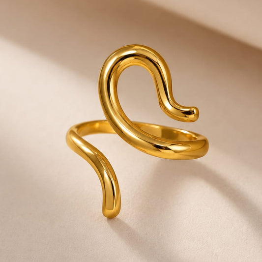Fluid Wave Ring