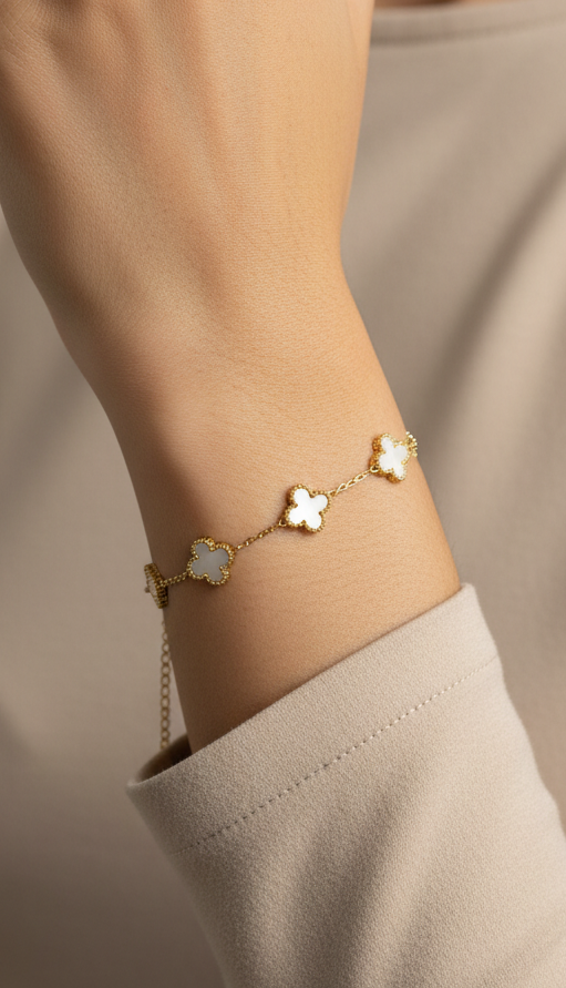 White Clover Bracelet