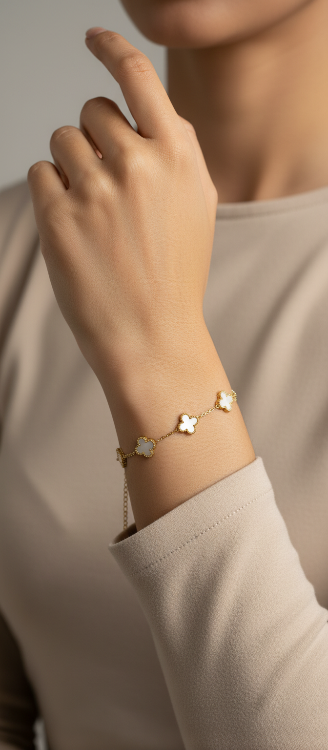 White Clover Bracelet