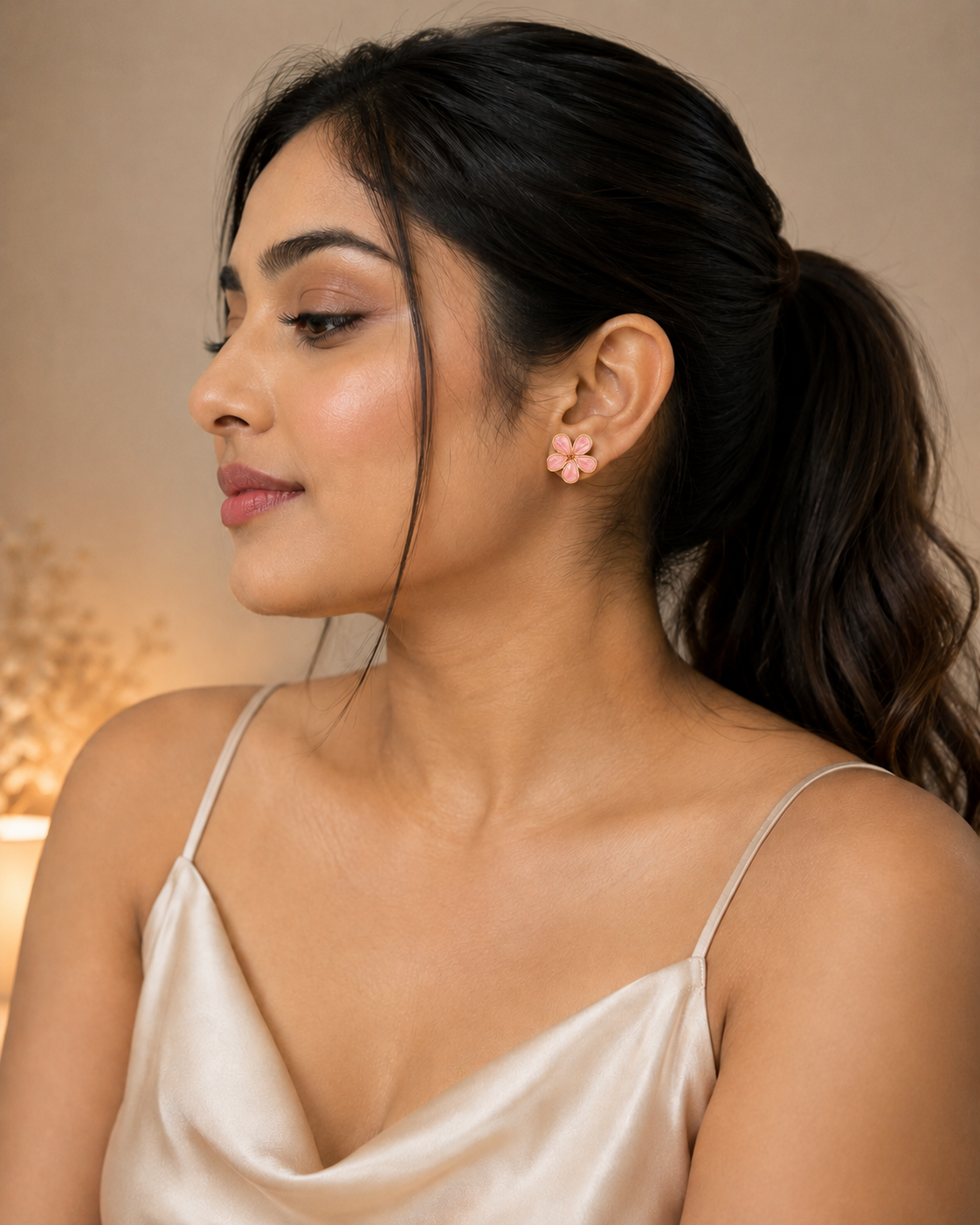 Blush Bloom Stud Earrings