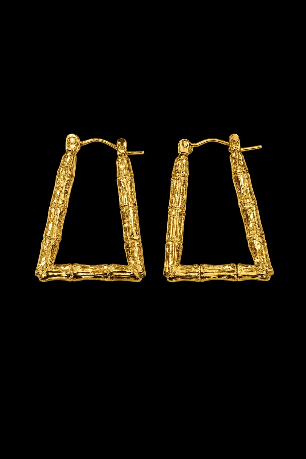 Bamboo Grace Hoop Earrings