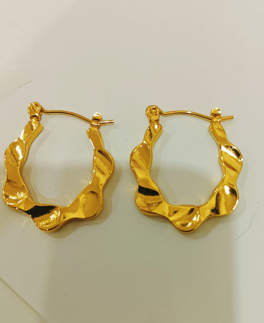 Molten Muse Hoop Earrings