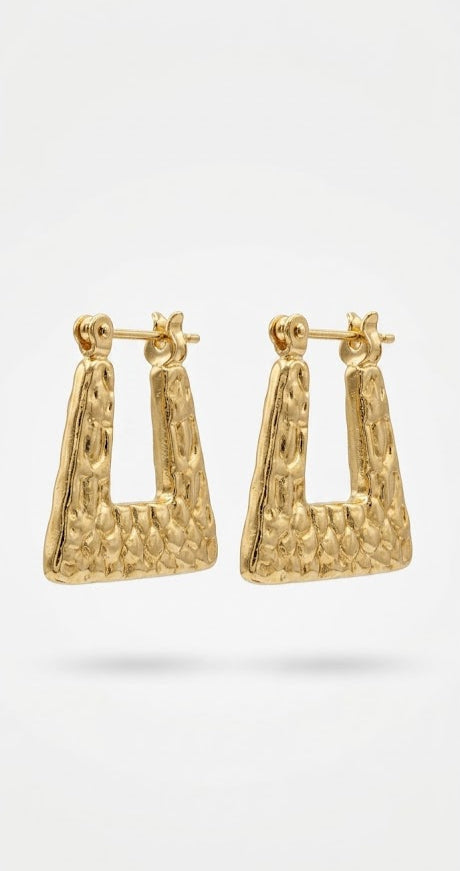 Auric Frame Hoop Earrings