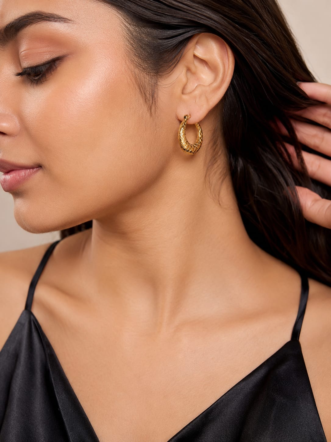 Luna Quilted Hoops
