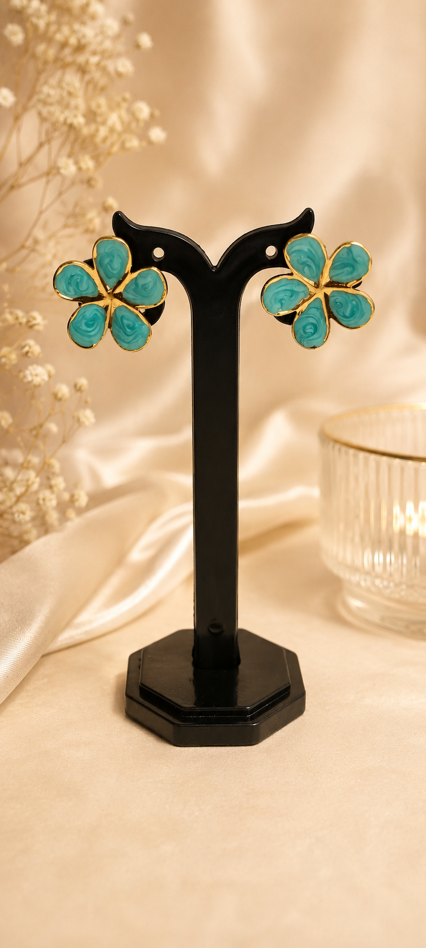 Azure Bloom Studs