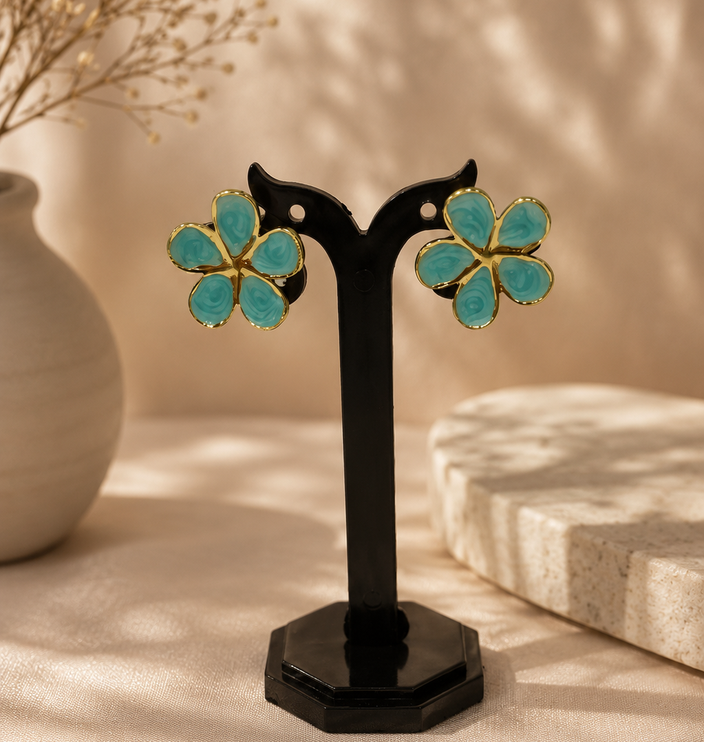 Azure Bloom Studs