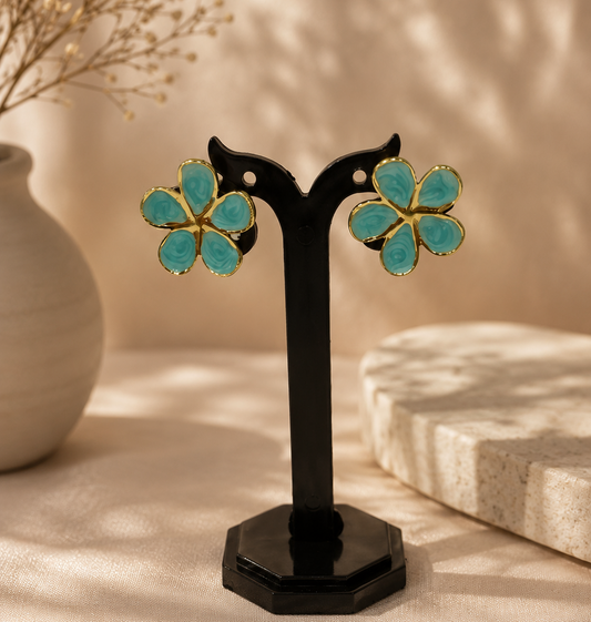 Azure Bloom Studs