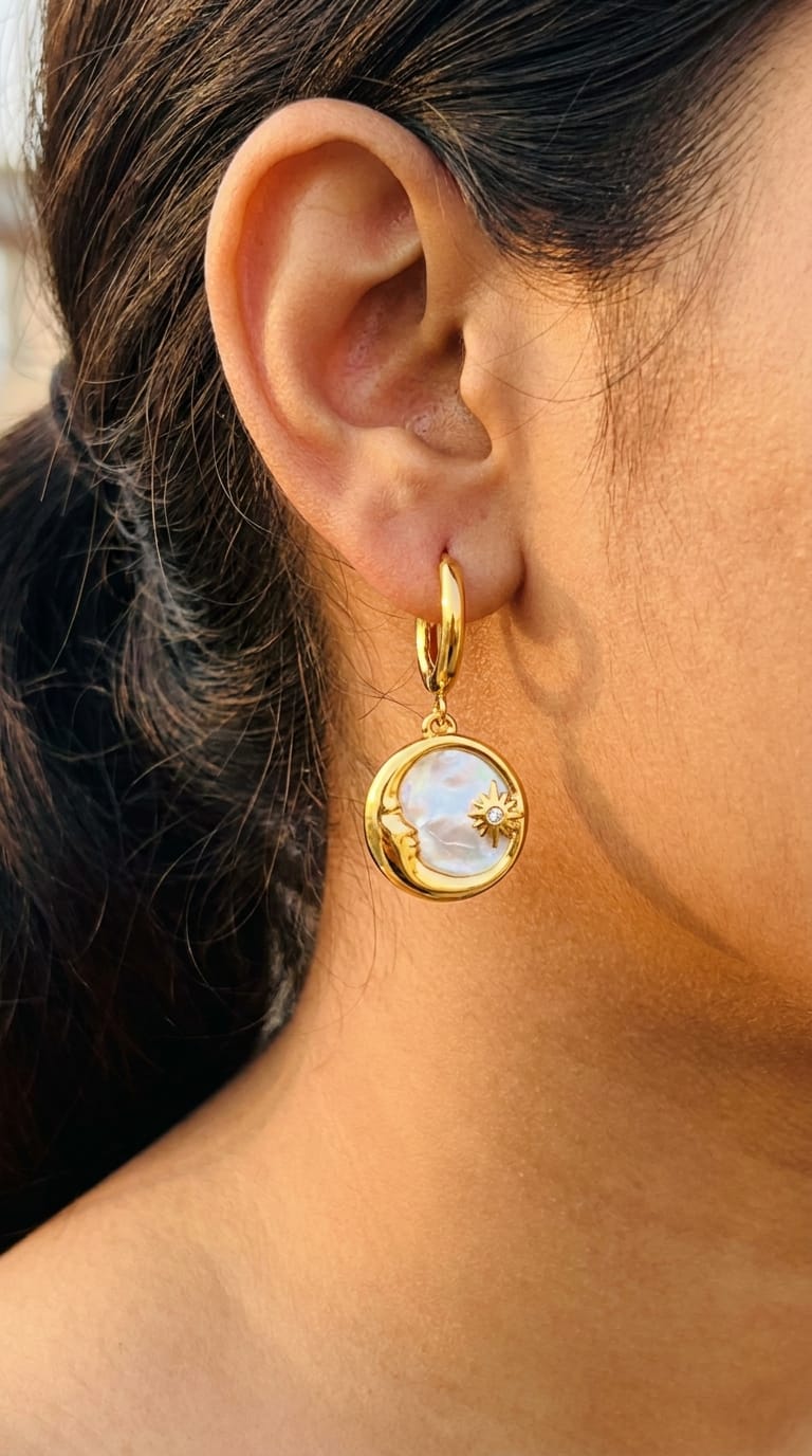 Celestial Glow Hoops