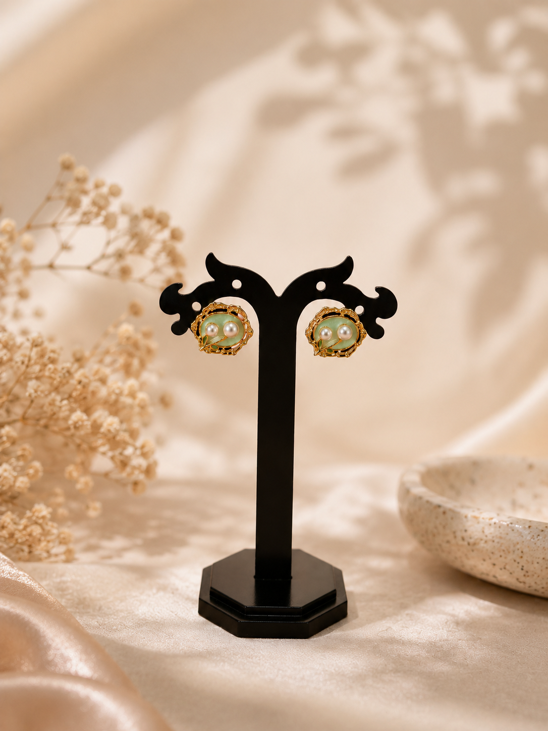 Olive Bloom Studs