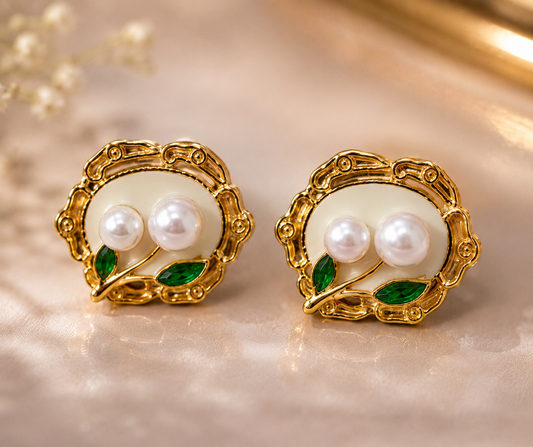 Opal Pearl Studs
