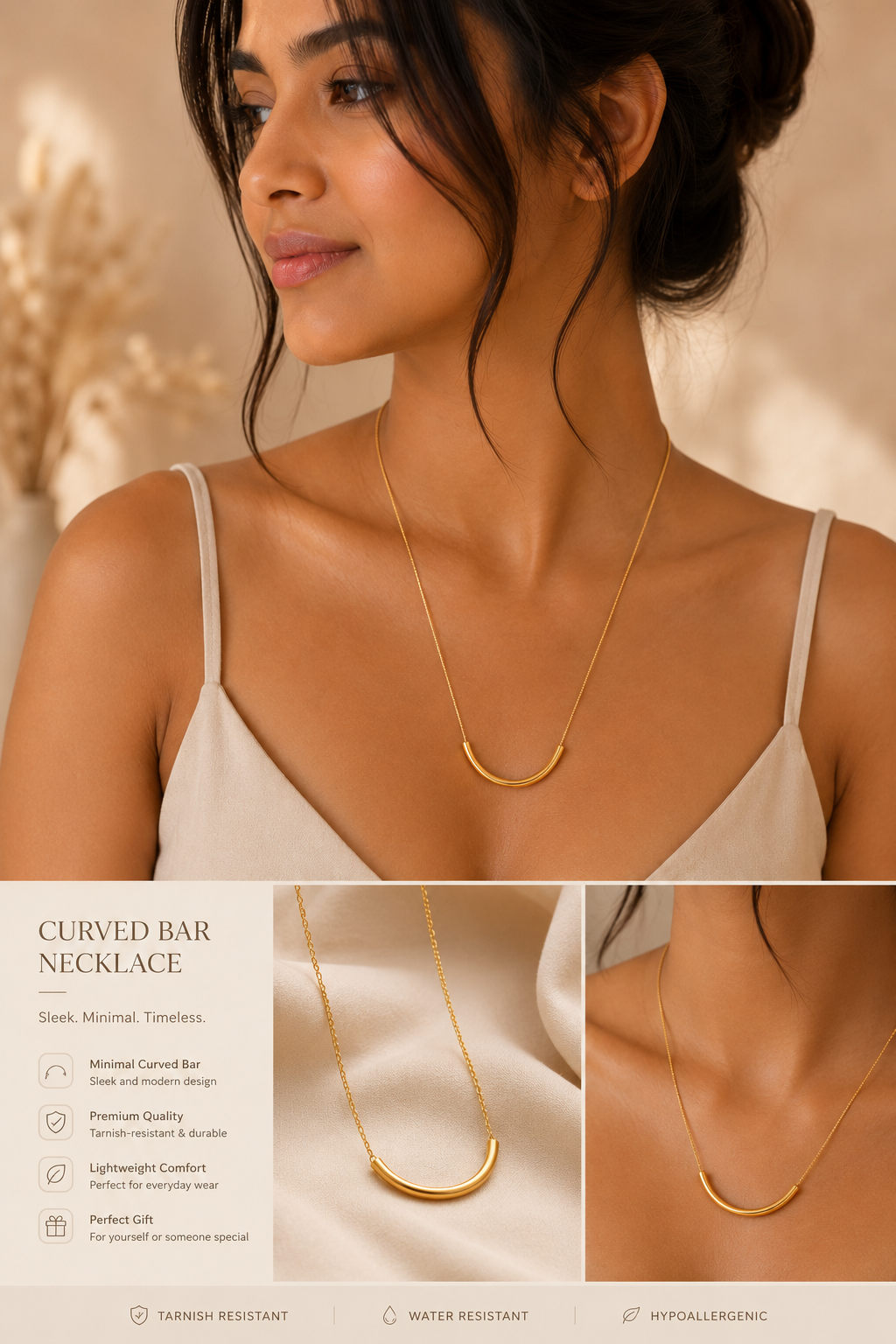 Curved Bar Necklace