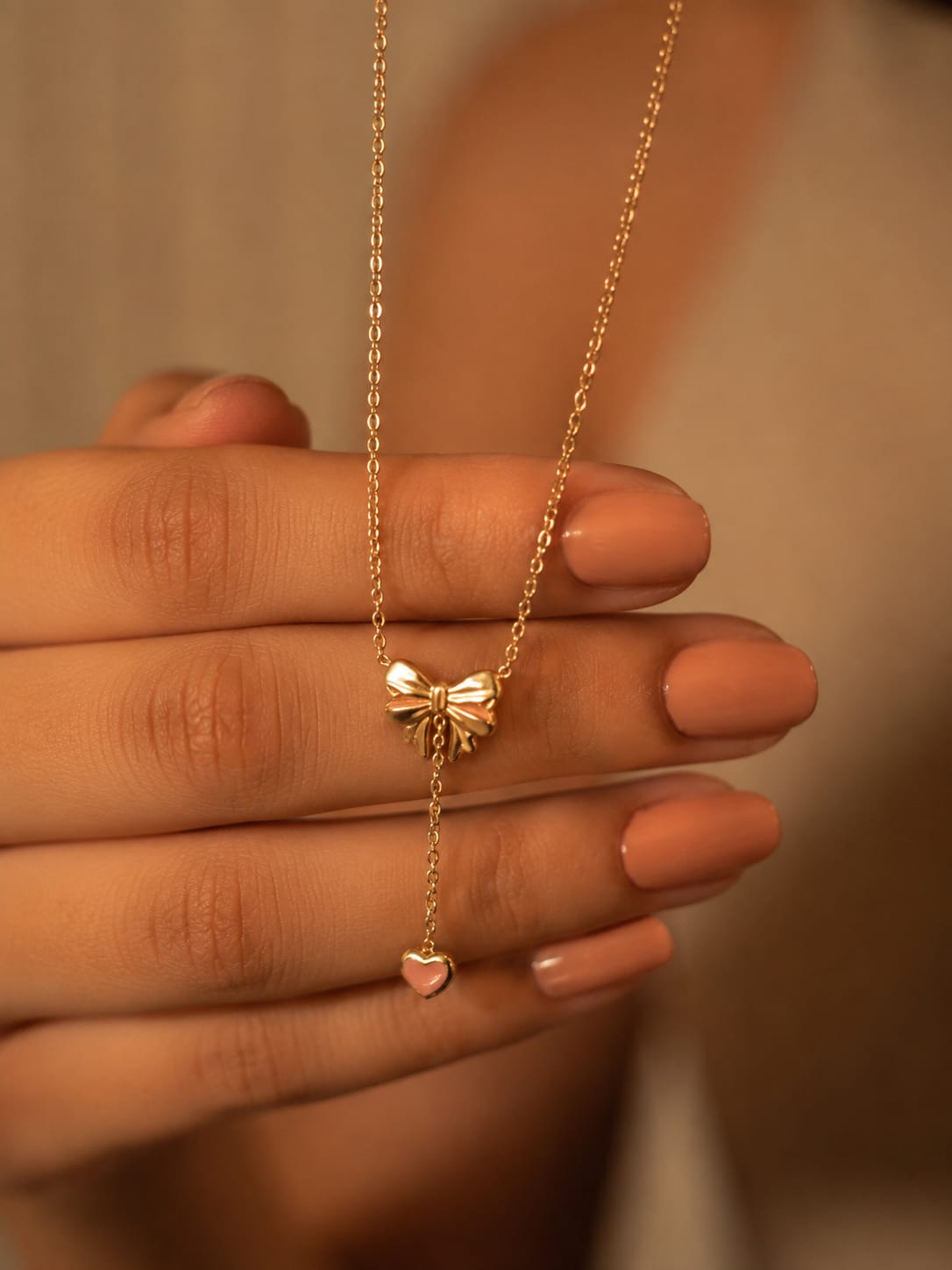 Sweetheart Bow Necklace