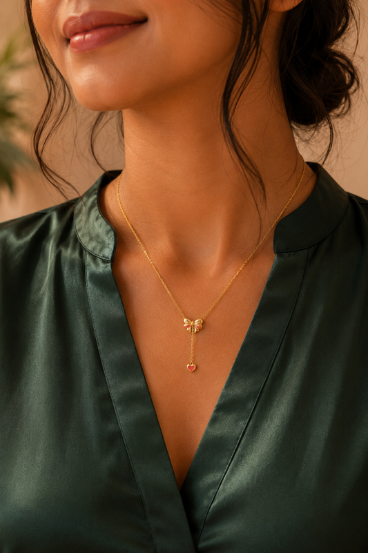 Sweetheart Bow Necklace