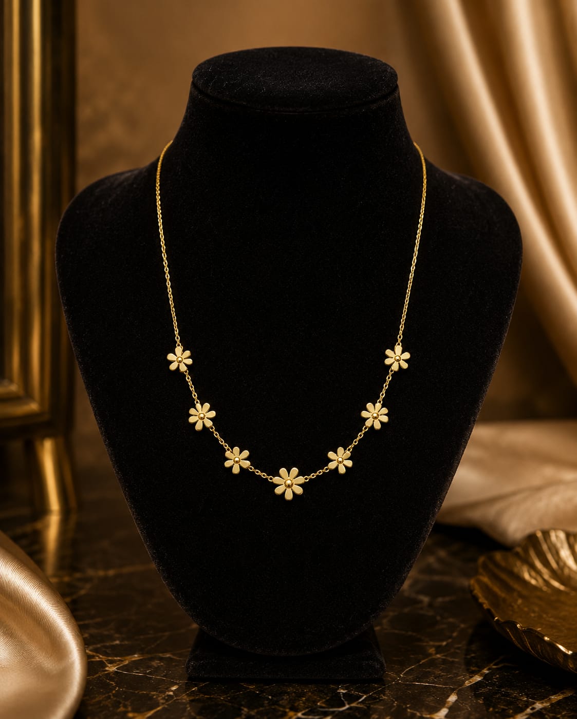 Golden Daisy Necklace
