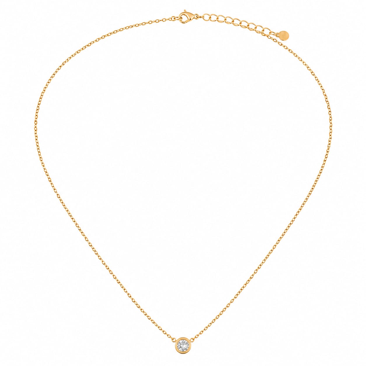 Halo Solitaire Necklace