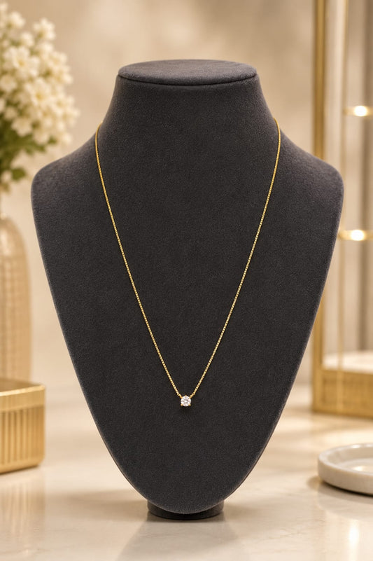 Lumière Solitaire Necklace