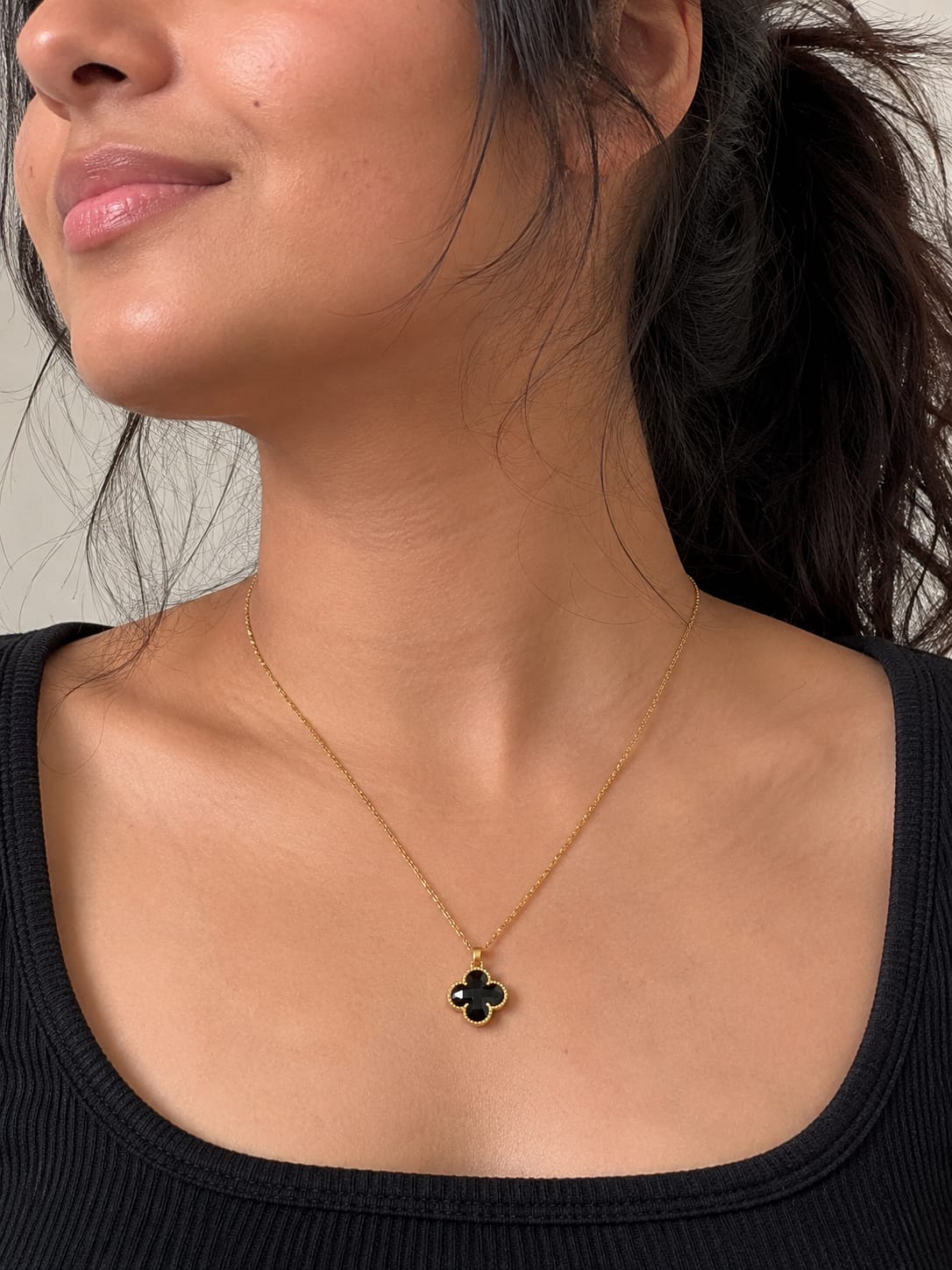 Black Clover Necklace