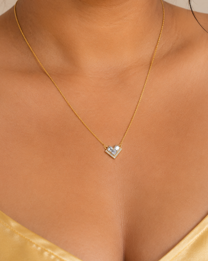 Luxe Love Necklace (White)