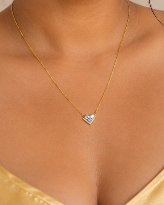 Luxe Love Necklace (White)