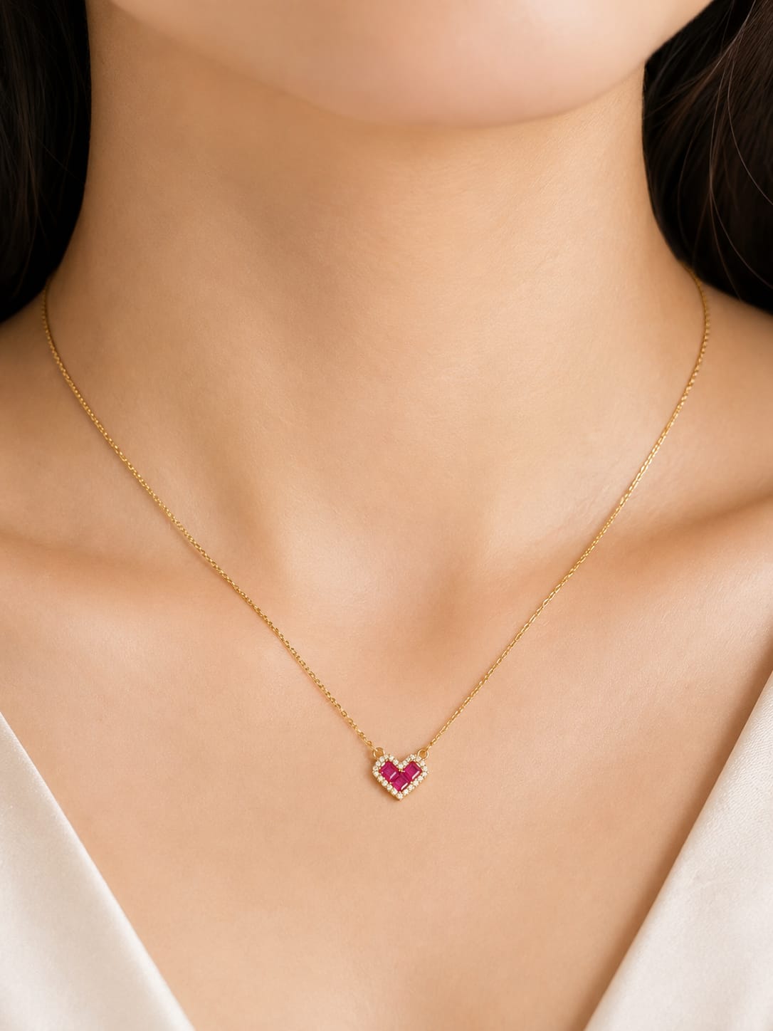 Luxe Love Necklace (Pink)