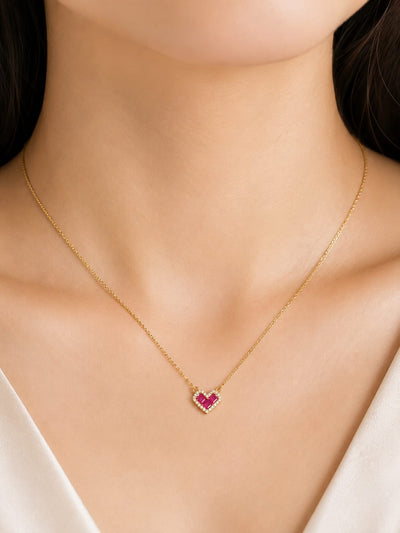 Luxe Love Necklace (Pink)