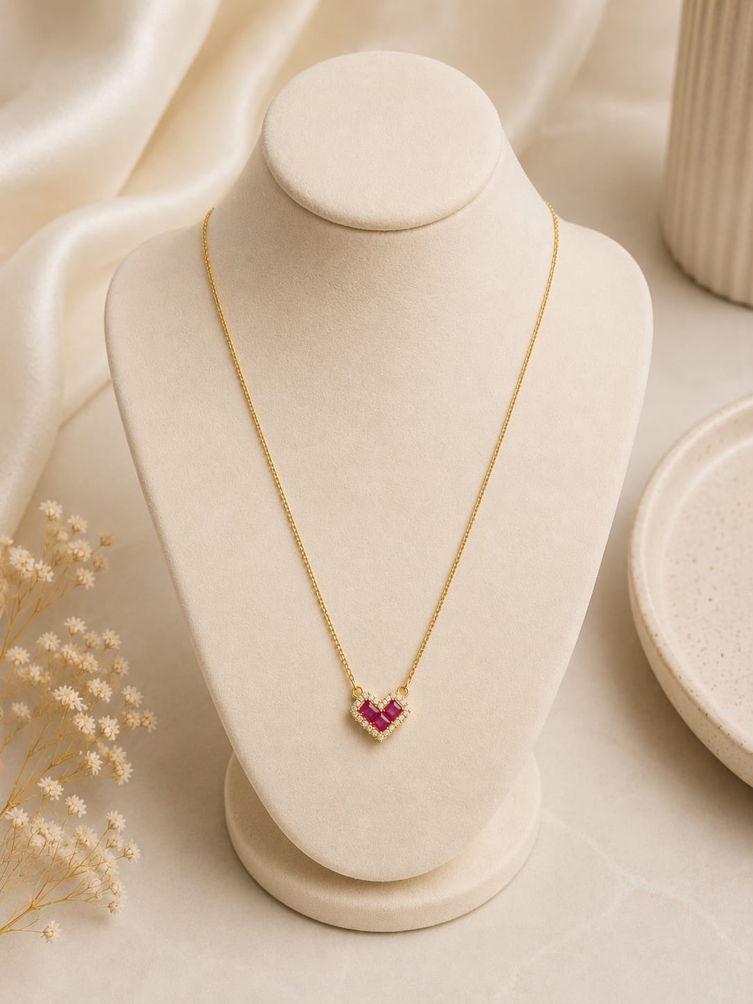 Luxe Love Necklace (Pink)