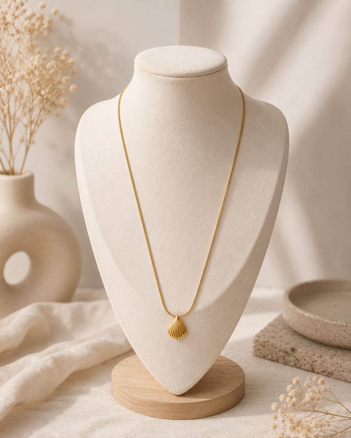 Golden Seashell Necklace