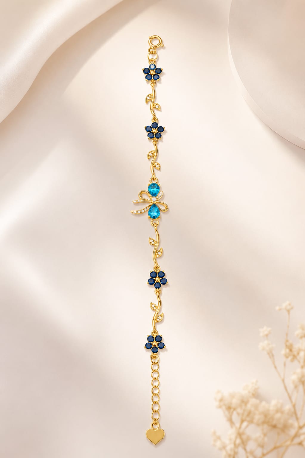 Sapphire Bloom Bracelet