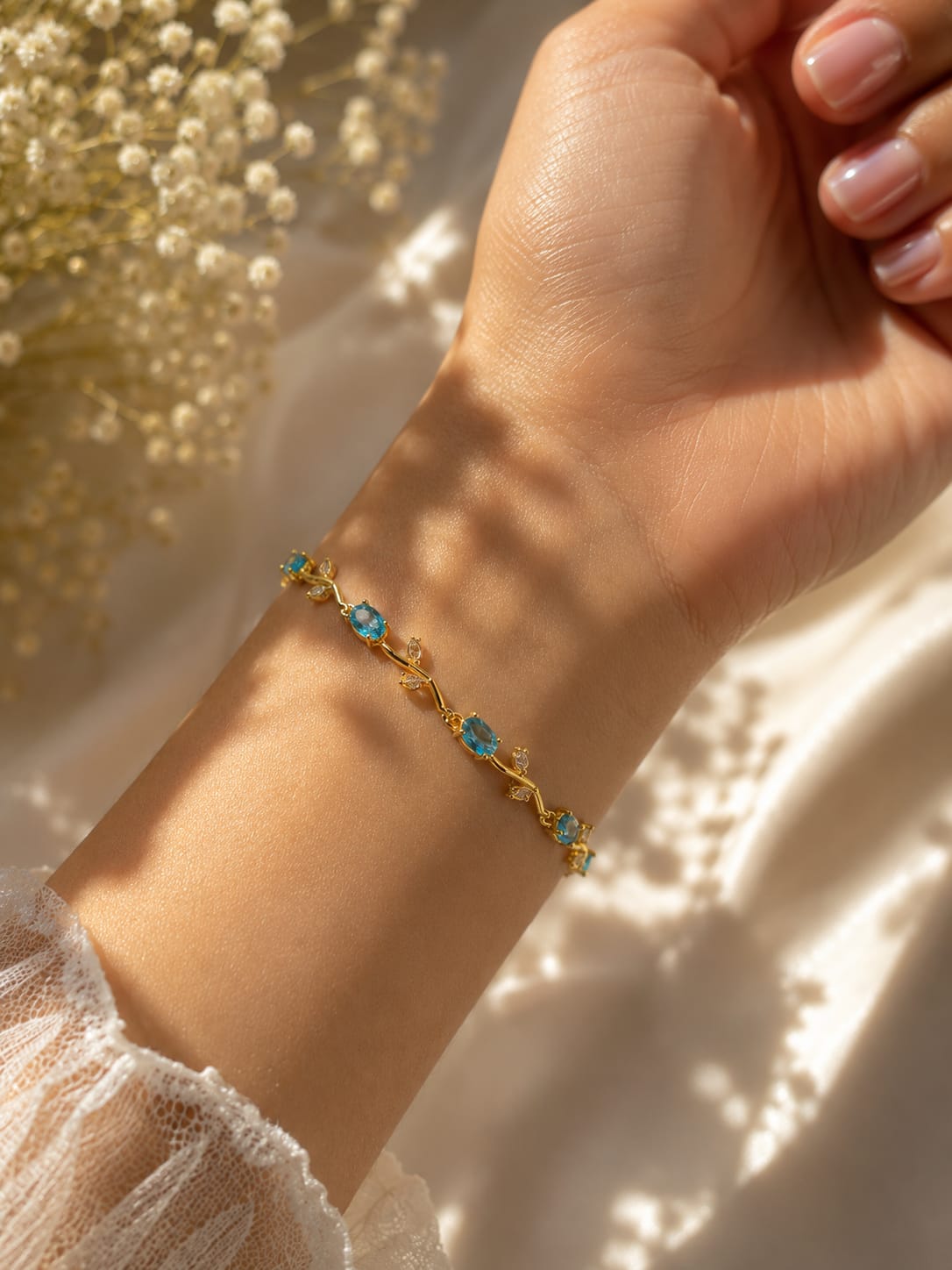 Blue Tulip Bracelet