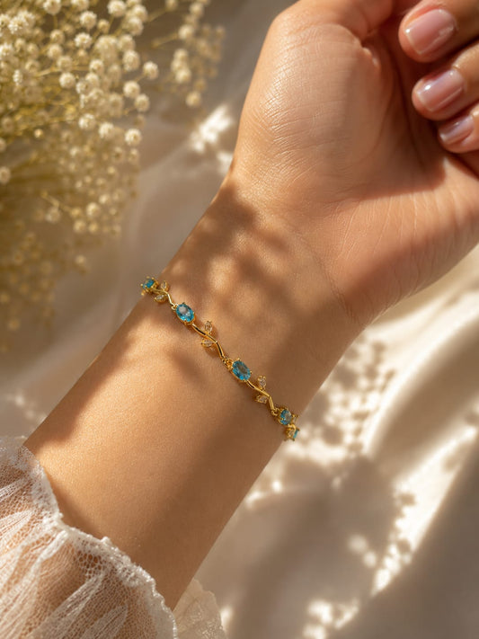 Blue Tulip Bracelet